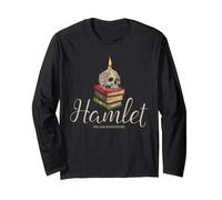 Shakespeare Hamlet Calavera Literatura Bardo Drama Retrato Manga Larga