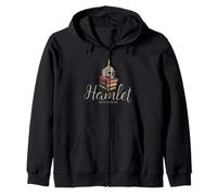 Shakespeare Hamlet Calavera Literatura Bardo Drama Retrato Sudadera con Capucha