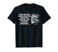 Shakespeare Hamlet Horatio Cita Filosofía Cráneo Camiseta