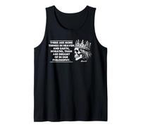 Shakespeare Hamlet Horatio Cita Filosofía Cráneo Camiseta sin Mangas