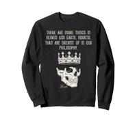 Shakespeare Hamlet Horatio Cita Filosofía Cráneo Sudadera
