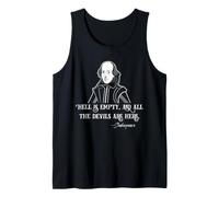 Shakespeare Hell Is Empty Cita Dark Literature Bard Camiseta sin Mangas