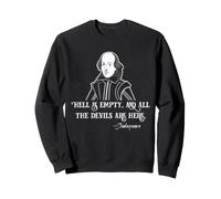Shakespeare Hell Is Empty Cita Dark Literature Bard Sudadera