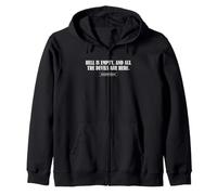 Shakespeare Hell Is Empty Cita Dark Literature Bard Sudadera con Capucha