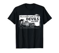 Shakespeare Hell Is Empty Cita Dark Tempest Literatura Camiseta