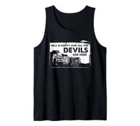 Shakespeare Hell Is Empty Cita Dark Tempest Literatura Camiseta sin Mangas