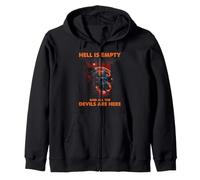 Shakespeare Hell Is Empty Cita Dark Tempest Literatura Sudadera con Capucha