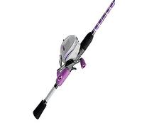 Shakespeare Jellyfish Spincast - Combo de Carrete y caña de Pescar, Morado, 5 pies 6 Pulgadas, Mediano, 2 Unidades