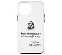 Shakespeare King Lear Play Quote - Habla lo que sentimos... Carcasa para iPhone 12 mini