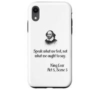 Shakespeare King Lear Play Quote - Habla lo que sentimos... Carcasa para iPhone XR
