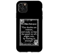 Shakespeare Medida por Medida Cita Nuestras dudas son traidores Carcasa para iPhone 11 Pro Max