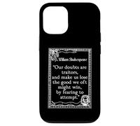 Shakespeare Medida por Medida Cita Nuestras dudas son traidores Carcasa para iPhone 12/12 Pro