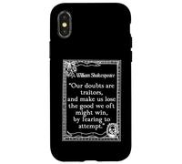 Shakespeare Medida por Medida Cita Nuestras dudas son traidores Carcasa para iPhone X/XS