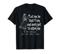 Shakespeare Mucho Ado Cita Déjame Ser Literatura Bardo Camiseta