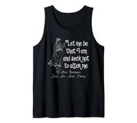 Shakespeare Mucho Ado Cita Déjame Ser Literatura Bardo Camiseta sin Mangas