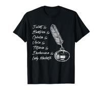 Shakespeare Mujeres Personajes Juliet Lady Macbeth Cita Camiseta