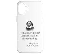 Shakespeare Play Cita de King Lear de William Shakespeare Carcasa para iPhone 16 Plus