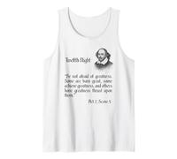Shakespeare Quote Be Not Afraid of Greatness - Noche duodécima Camiseta sin Mangas
