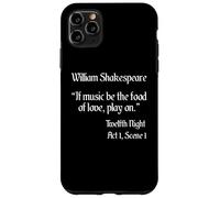 Shakespeare Quote If Music Be The Food - Duodécima noche Carcasa para iPhone 11 Pro Max