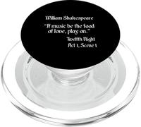 Shakespeare Quote If Music Be The Food - Duodécima noche PopSockets PopGrip para MagSafe