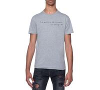 Shakespeare Se Encuentra con Schrödinger Camiseta De Manga Corta con Cuello Redondo Gris para Hombre T-Shirt Short Sleeve Grey Crewneck tee For Men