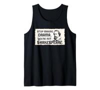 Shakespeare Stop Making Drama Humor Literatura Bardo Cita Camiseta sin Mangas
