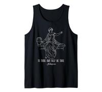 Shakespeare To Thine Own Self Be True Hamlet Cita Camiseta sin Mangas