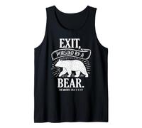 Shakespeare Winter'S Tale Bear Cita Teatro Literario Humor Camiseta sin Mangas
