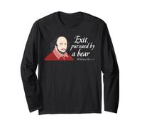 Shakespeare Winter'S Tale Bear Cita Teatro Literario Humor Manga Larga