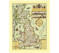 Shakespeare's Britain Map [Tubed]: Reference Maps (National Geographic Reference Map)
