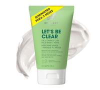 Shakeup Cosmetics - Limpiador Facial 2 en 1 para Hombre + Mascarilla de Arcilla | Control de Grasa y Poros | Ácido Salicílico 2%, Zinc y Árbol de Té | Limpieza Profunda | Let's Be Clear