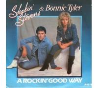 SHAKIN' STEVENS & TYLER, Bonnie - A rockin' good way / Why do you treat me this way / EPCA 4071