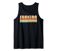 SHAKIRA Nombre Personalizado Retro Vintage 80s 90s Cumpleaños Camiseta sin Mangas