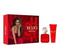 Shakira Rojo, Set de Regalo para Mujer, Eau de Toilette 50 ml con Body Lotion 75 ml, Cofre de regalo, Estuche de regalo para mujer