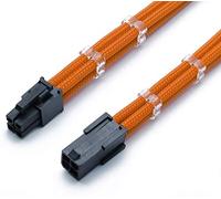 Shakmods 4 pines ATX CPU - Cable alargador de 30 cm + 2 peines de cable (naranja)
