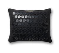 ShaktiMat [La original] Almohada de Acupresión - Algodón orgánico, Fabricación ética - Para Relajación, Alivia dolores de cabeza, de cuello y hombros - Mejora la circulación y el sueño - Negro ónix