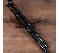 Shakuhachi Tang - Agujero para principiantes - Flauta japonesa profesional para jugar con el ojo de los ojos - Instrumentos musicales masculinos y femeninos G Key F Key - Color negro