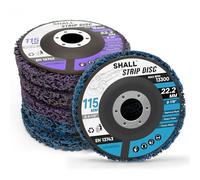 SHALL 6 Piezas Discos de desbaste, 115 mm Discos de Limpieza para, Adecuado para amoladoras angulares con un diámetro interior de 22,2 mm (7/8 pulgadas), utilizado para eliminar óxido.