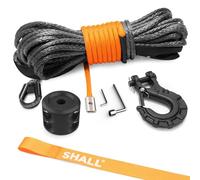 Shall Correas y Cuerdas de Remolque, Cable sintético para cabrestante de 1/4" x 50 pies (7,6 mm x 15 m), 5 toneladas (10 000 LB), Apto para vehículos Todoterreno ATV/UTV.