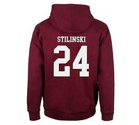ShallGood Moda Sudaderas con Capucha Hombre Hoodie Sudadera Lacrosse de Beacon Hills Stilinski Lahey Mccall Sweatshirt Outerwear Tops Rojo STILINSKI 24 EU S