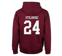 ShallGood Moda Sudaderas con Capucha Hombre Hoodie Sudadera Lacrosse de Beacon Hills Stilinski Lahey Mccall Sweatshirt Outerwear Tops Rojo STILINSKI 24 EU XXL