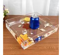 Shallow Acrílico Foto Gabinete De Exhibición Posando Props, Decorativo Filmación Props Para Tomar Publicidad Creativa, De Alta Transparencia Escaparate Bajo El Agua Para El Estudio De Fotografía(70x30