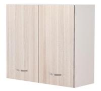 Shally Dogan armario colgante de cocina de pared, suspendido de madera con dos puertas, 1 estante y 2 compartimentos, espacioso y resistente, dimensiones 80 x 32 x 72 cm