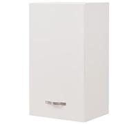 Shally Dogan Armario de cocina de pared, armario colgante de madera con puerta individual 1 estante y 2 compartimentos, armario de pared espacioso y resistente, dimensiones 40 x 32 x 72H cm … (blanco)