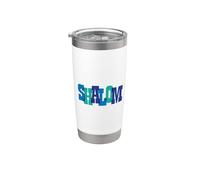 Shalom Palabra Hebrea Paz Vaso térmico de acero inoxidable de doble pared