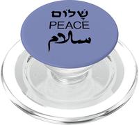 Shalom Peace Salaam Inglés Hebreo Árabe PopSockets PopGrip para MagSafe