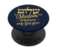 Shalom Totalidad Sólo Nuestro Dios da PopSockets PopGrip Adhesivo