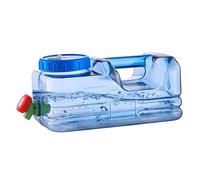 SHALONYOU Contenedores de Agua, contenedor de Agua for Acampar de 5,5 L con Grifo, Jarra portátil for Acampar, dispensador de Agua y Cuadrado for Exteriores, emergencias y Huracanes.(10L)