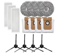 SHALONYOU Juego de Accesorios for aspiradora Conga 13090 Spin Revol Home for Conga 13090 Spin Revol Home&Wash, 3 filtros, 4 paños de fregado, 4 Bolsas for Polvo, 4 cepillos laterales/499