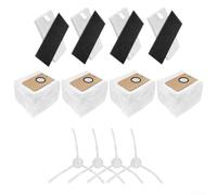 SHALONYOU Kit de Repuesto for aspiradora Cleanova W11. Incluye 4 Bolsas for Polvo, 4 filtros y 4 cepillos Laterales.